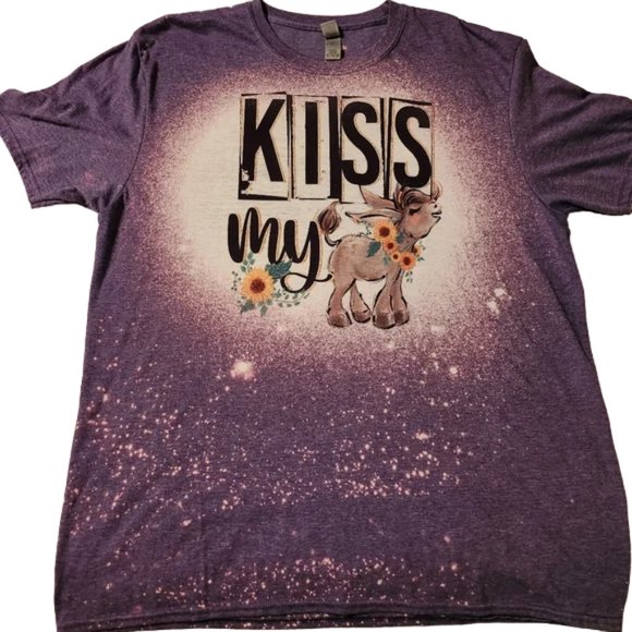 Gildan Tops - XL Soft Gildan Bleached Donkey Sublimation T-shirt